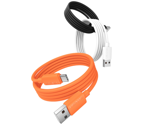 USAMS Kabel 3A Silicone Fast Charging USB-C biały - 1569102 - zdjęcie 2